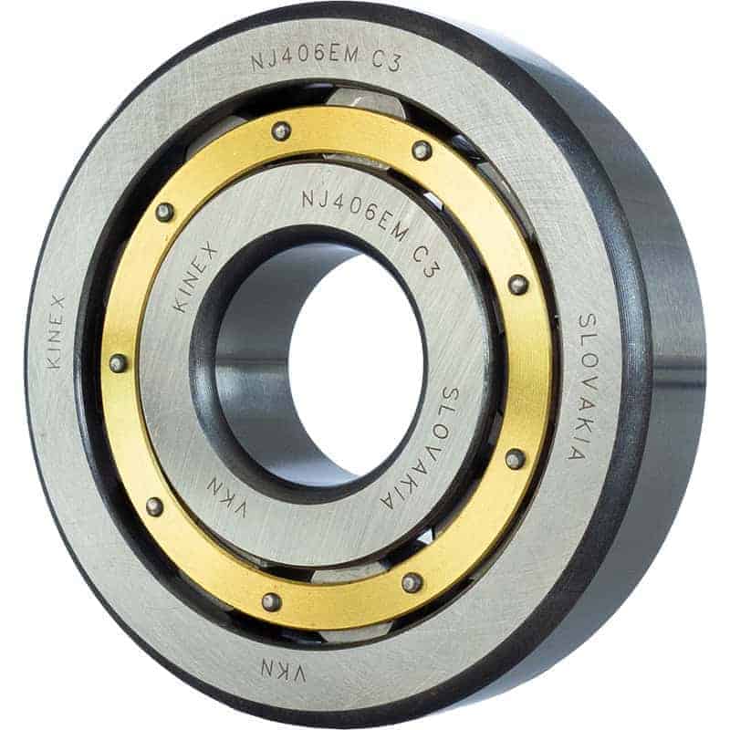 right Single Row Cylindrical Roller Bearing NJ406EM C3 right view